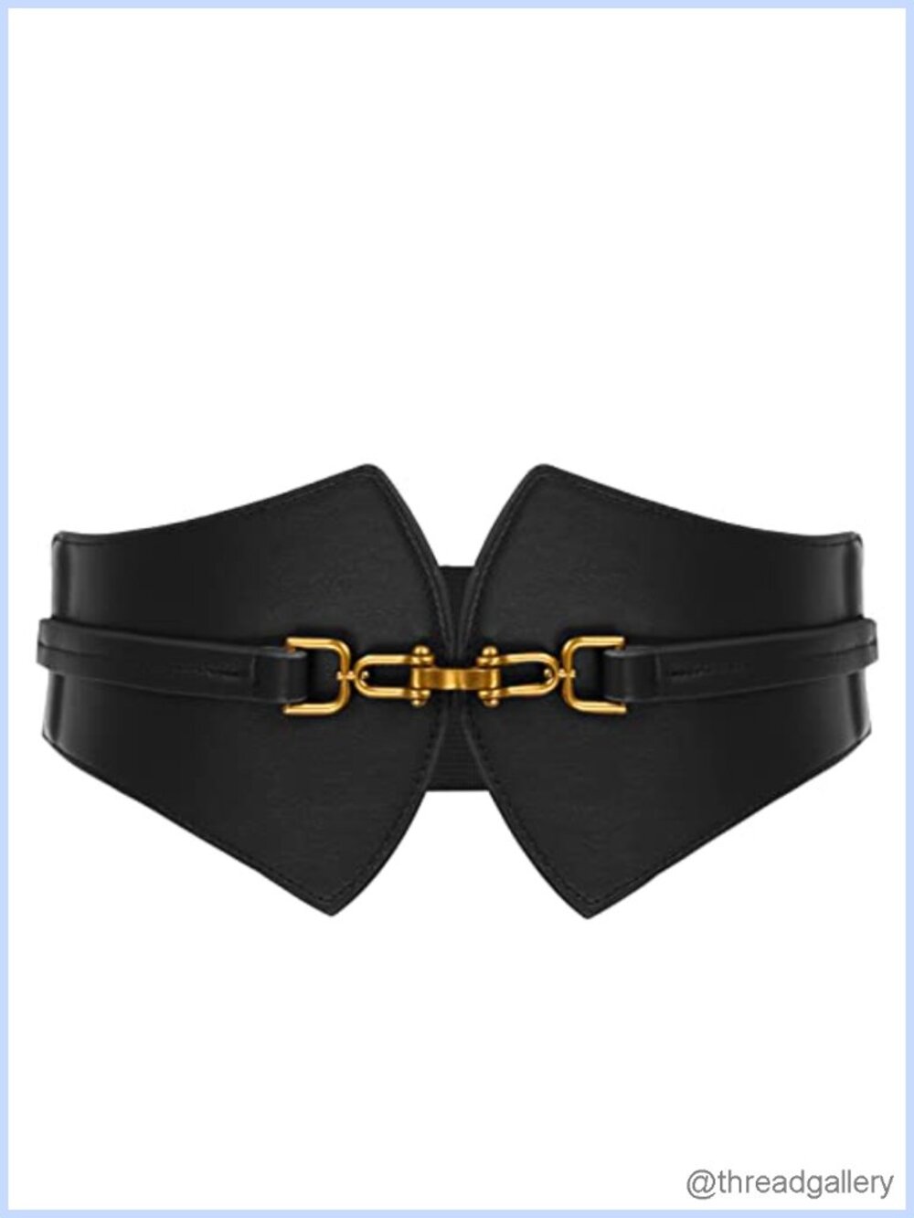 Women's Elastic PU Leather Vintage Cinch Belt for Jeans Dress Pants